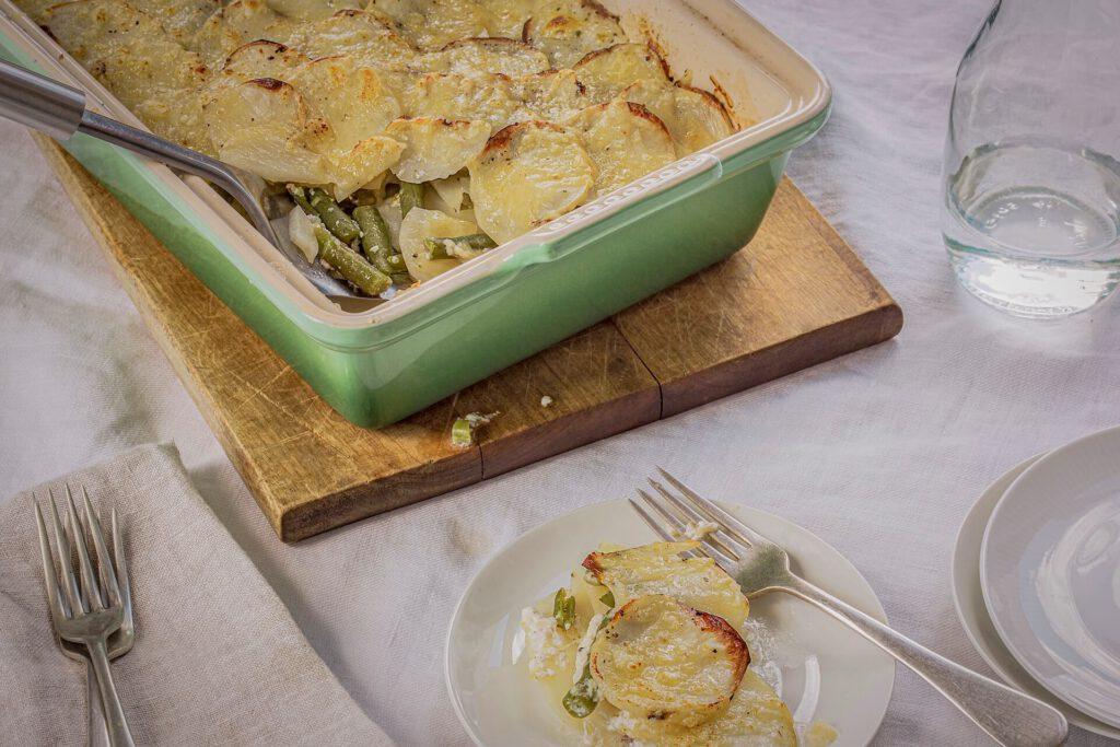 GreenBean potato gratin cc