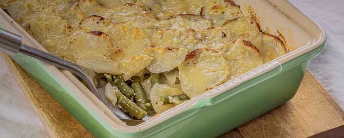 GreenBean potato gratin cc