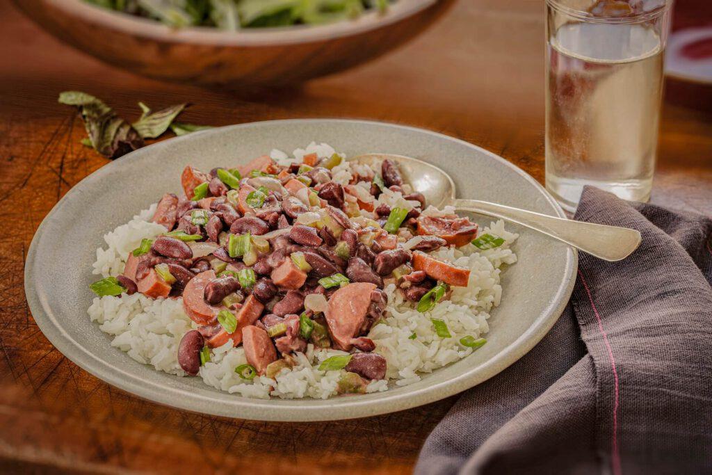 New orleans red style beans rice cc