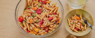 Pasta Salad with Roasted Tomatoes and White Beans