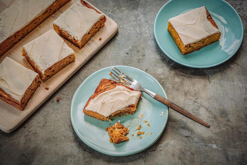 Pumpkin zucchini snack Squares cc