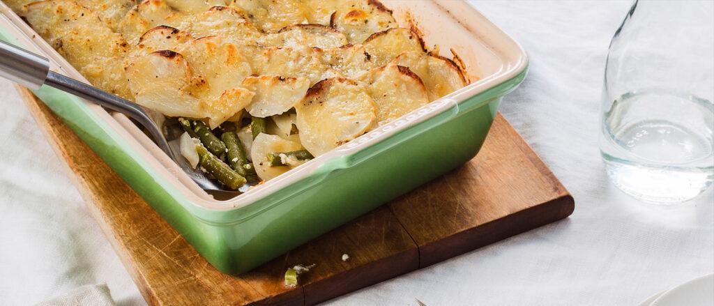 Green Bean Potato Gratin Recipe
