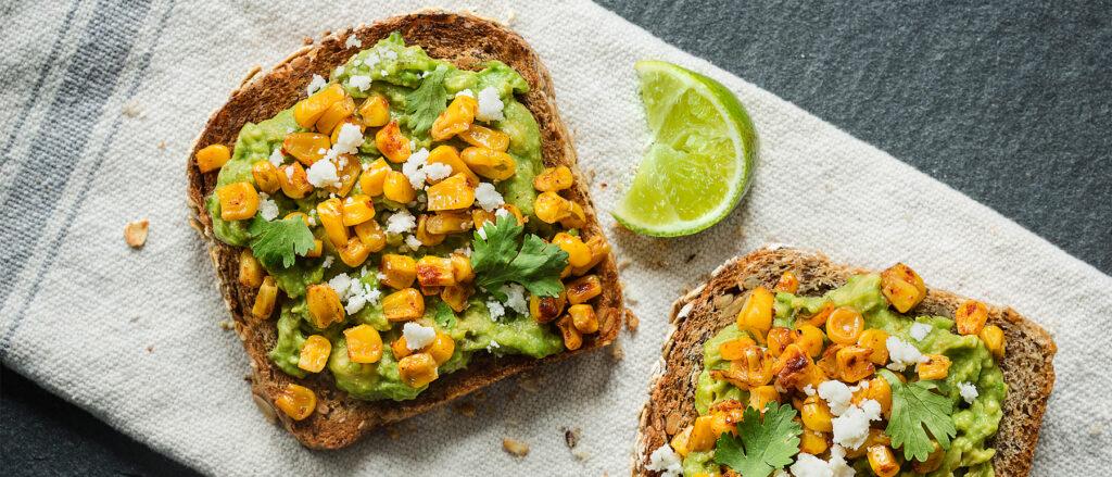 Avocado and Corn Toast