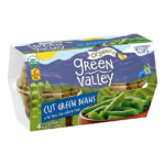 Green Valley Cut Green Beans 4oz Cups 4 Pack Birdseye RT