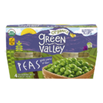 Green Valley Sweet Peas 4 oz Cups 4 Pack Birdseye Front