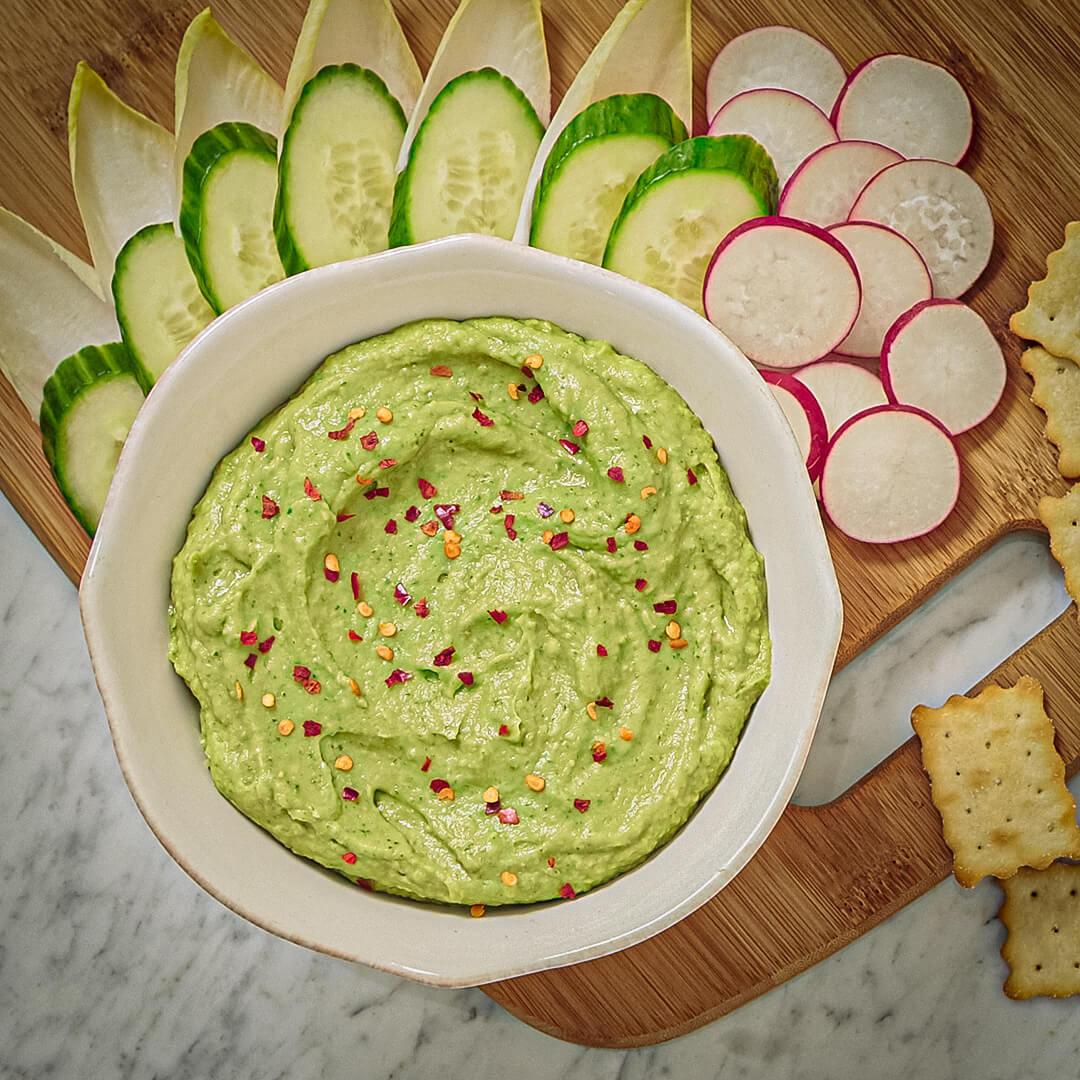 Avocado-Basil White Bean Dip Recipe