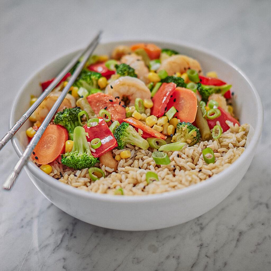 Cashew Shrimp Bowl cc
