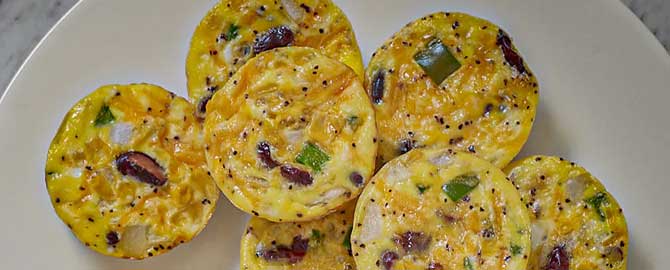 Mini southwestern veggi Fritatta cc