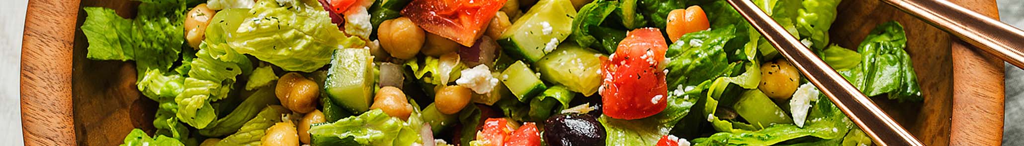 Greek Salad with Garbanzo Beans & Feta