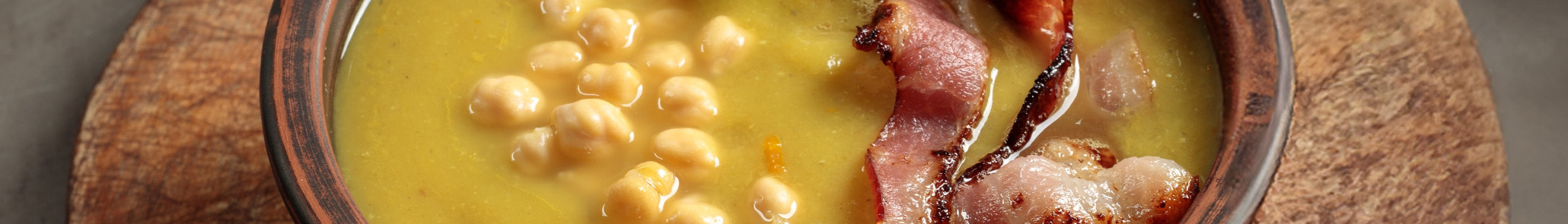 Creamy Great Northern Bean Soup with bacon  