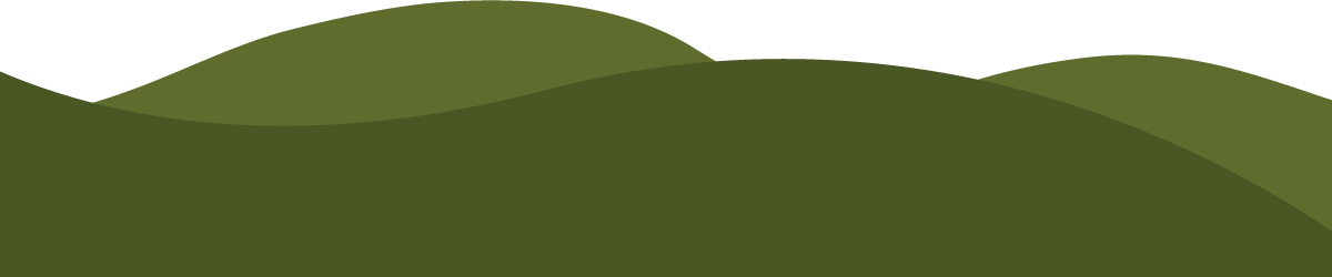 Rolling hills beside the Green Valley farm