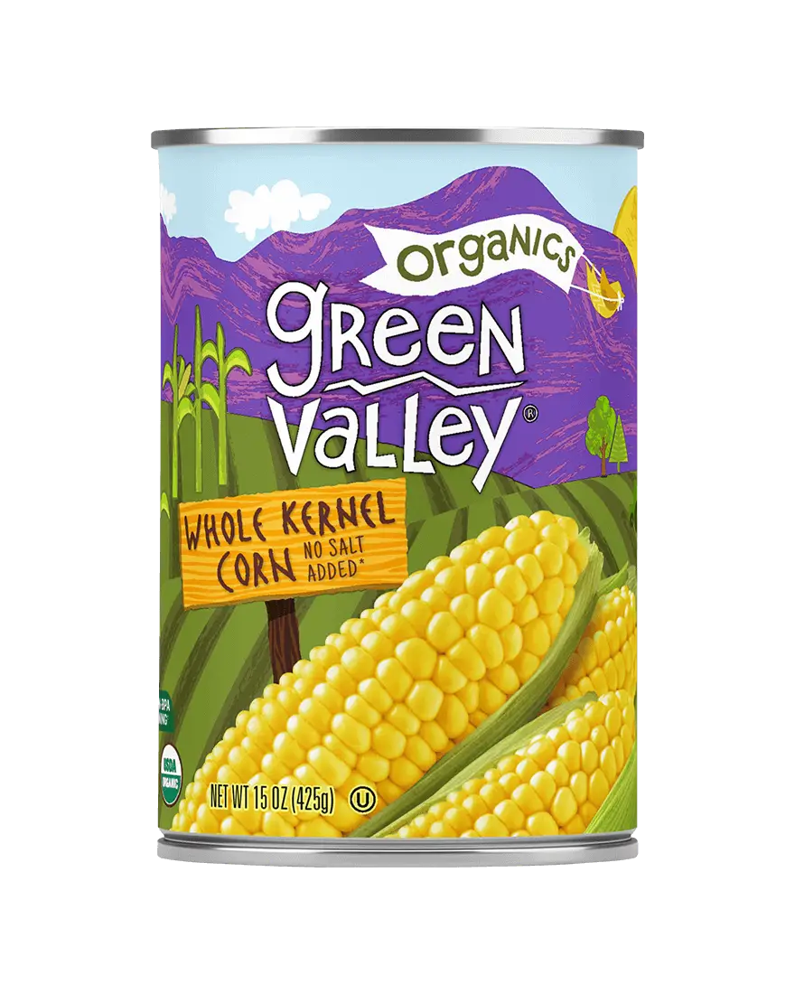 Green Valley Whole Kernel Corn 15oz Front