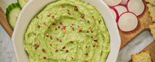 Avocado-Basil White Bean Dip