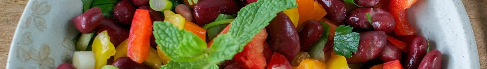 Sweet Pepper Balsamic Bean Salad