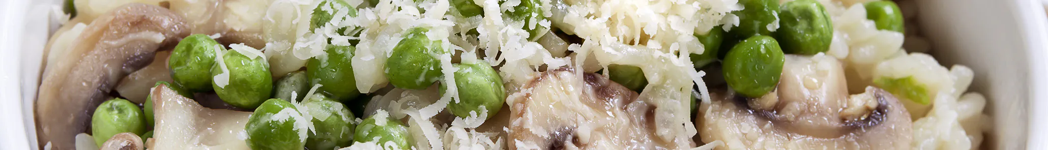 Mushroom & Pea Quick Risotto