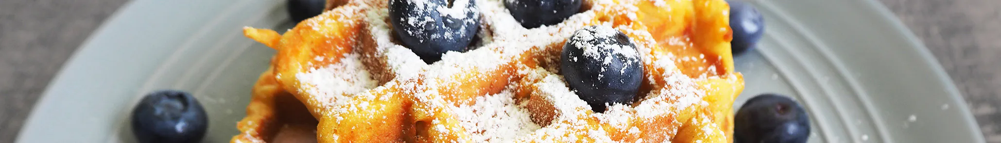 Sweet Corn Blueberry Waffles