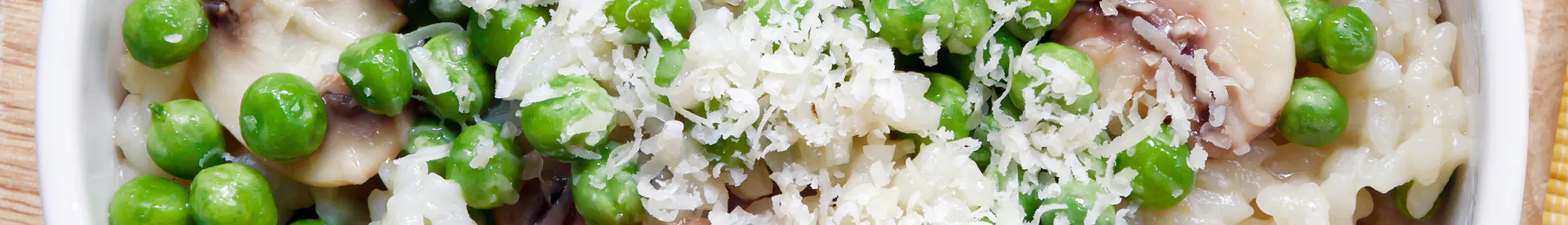 Mushroom & Pea Quick Risotto