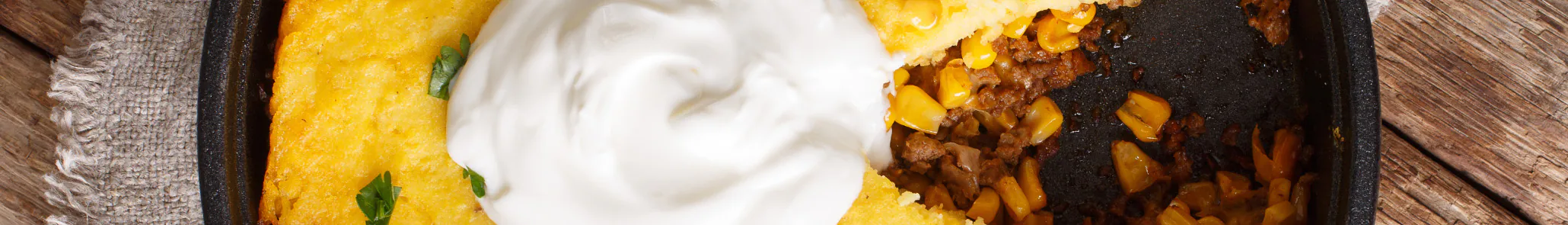 Two Bean Turkey Chili Tamale Pie